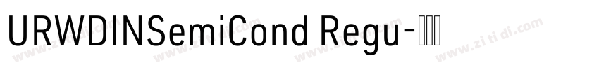 URWDINSemiCond Regu字体转换
